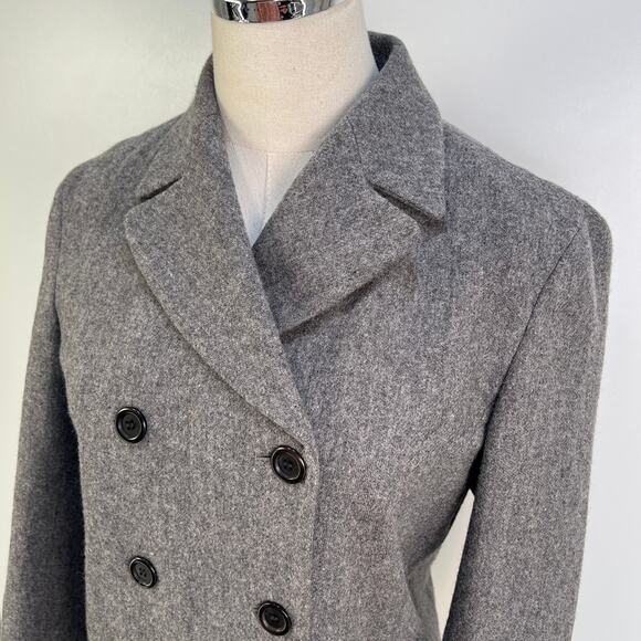 Vintage Wool J. Crew Gray Double Breasted Blazer - Picture 2 of 10